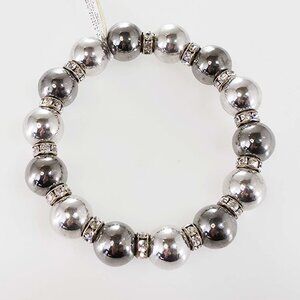 Sterling Silver 2-Toned Elastic Bracelet